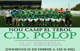 Jornada del C.D. Polop (24 y 25 de febrero) Jornada del C.D. Polop (24 y 25 de febrero)