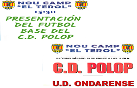 Presentación fútbol base y compromiso liguero del CD Polop Presentación fútbol base y compromiso liguero del CD Polop