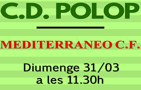 Jornada del C.D. Polop (30 y 31 de marzo) Jornada del C.D. Polop (30 y 31 de marzo)
