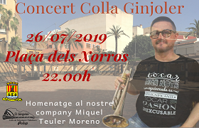 Concert de la Colla de Dolçaines i tabaleters el Ginjoler Concert de la Colla de Dolçaines i tabaleters el Ginjoler
